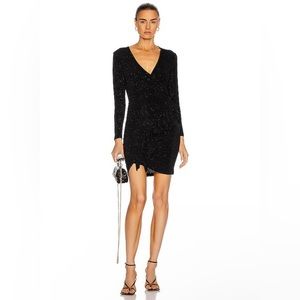 IRO 36 Hime Mini Dress Black Shimmer